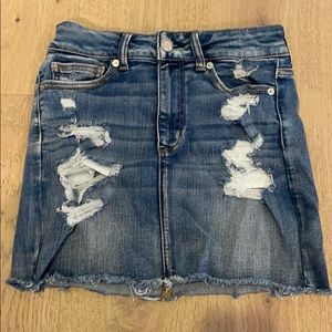 Blue jean skirt from American Eagle